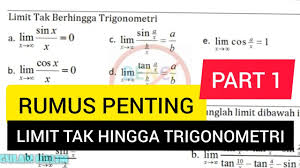 We did not find results for: Cara Cepat Belajar Limit Tak Hingga Trigonometri Part 1 Youtube