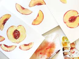 Generally, peach color is composed of a very light tint of orange or red. Easy Watercolor Peach Painting For Beginners Susan Chiang
