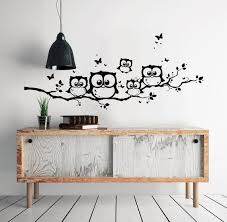 Deutsche markenfolie oracal® leicht angebracht werden. Wandtattoo Eulen Eule Eulenzweig Eulenwandtattoo Wandtattoo Eule Dekorative Wandmalereien Wand Dekor