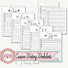 Practice your penmanship with these handwriting worksheets from k5 learning. Cursive Writing Worksheets Alphabet A Z Tracing Guide Etsy