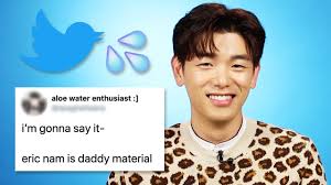He wrote the lyrics in english, then translated the words into korean to sound more familiar to listeners in. Eric Nam Reads Thirst Tweets Youtube