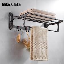 Shop for 1000's of items at black forest decor, including iron towel bars, rustic towel rings, lodge bathroom furnishings and much more! Brass Folding Black Bath Towel Rack Active Bath Towel Rack Bathroom Towel Holder Antique Double Towel Shelf 777 Series Piece Specifications Price Quotation Ecvv Industrial Products