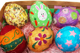Add dye of choice, and spread on shell throughout the cracks. Papier Mache Easter Eggs Kids Crafts Fun Craft Ideas Firstpalette Com