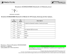 Broadcom Bcm92045nmd Bluetooth 2 0 Module Diagram Bluetooth Laptop Acer Diagram