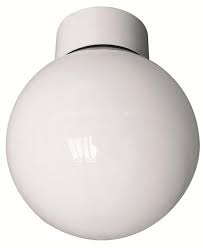 Bathroom Wall Or Ceiling Round Globe Light Fitting White 60w Or 100 Watt Ip20 Ebay Light Fittings Globe Lights Glass Bathroom