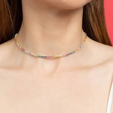 Perfect Collar Tennis Necklace The Last Line Tennis Necklace Rose Gold Diamond Necklace Heart Pendant Diamond