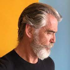 42 Hairstyles For Men With Silver And Grey Hair Men Hairstyles World Grey Hair Men Silver Hair Men Silver Grey Hair