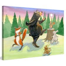 Marmont Hill Animals Dancing Wall Art Animal Mural Tiger Canvas Art Canvas Wall Art
