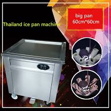 Ce Fried Ice Machine 60cm 60cm Big Pan Ice Pan Machine Stainless Steel Fried Ice Cream Machine Free Fried Ice Cream Machine Fried Ice Cream Ice Cream Machine