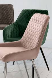 Buy Set Of 2 Hamilton Arm Dining Chairs With Chrome Legs From The Next Uk Online Shop In 2020 Green Dining Chairs Velvet Dining Chairs Chair