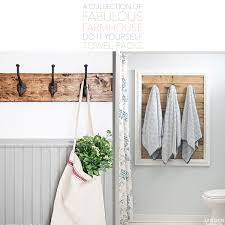 Great farmhouse decor for the home, cabin, or cottage, antique style bath tub towel hanger is made from metal for years of durable use. A Collection Of Fabulous Farmhouse Diy Towel Racks The Cottage Market