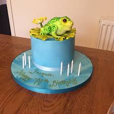 Frog and decorations are gum paste. Froggie Birthday Cake Picture Of Cakes By Robin London Tripadvisor