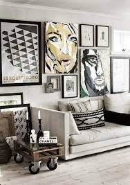 Black And White Deco Living Room Hgtv Decor Wall Art Living Room Interior