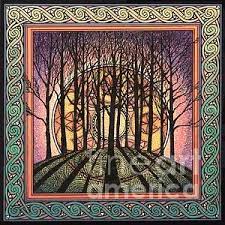 Yule/winter solstice art & aesthetics. Winter Solstice Sunrise Painting By Courtney Davis