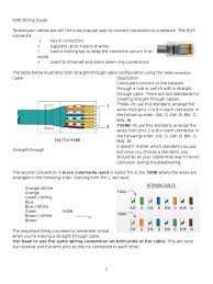 The ethernet cable used to wire a rj45 connector of network interface card to a hub, switch or network outlet. Rj45 Wiring Guide Electrical Connector Physical Layer Protocols