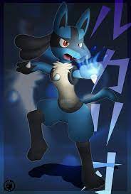 A lucario created to look like the ken sugimori art. Lucario Fanart Video Games Amino