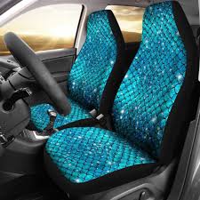 Sparkly Mermaid Scale Car Seat Covers Set Of 2 My Soul Spirit Carseat Cover Car Seat Cover Sets Mermaid Lover