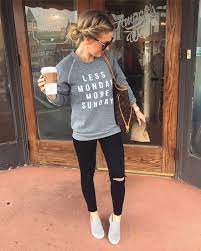 I Want To Wear This Outfit So Comfy And Cute For Casual Day Out The Shoes And Everything Fashion Fall Outfits Cute Outfits