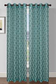 Buy ready made sheer curtains. Quatrafoil Printed Sheer Curtain Panel Faux Linen Look Sheer Printed Curtain Panel Curtain Panels Are Currently Available I Turquoise Home Decor Turquoise Room Sheer Curtain Panels