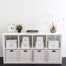 How To Diy Kate Spade Inspired Striped Nesting Boxes Ikea Hack The Chambray Bunny Ikea Ikea Shelves Kallax