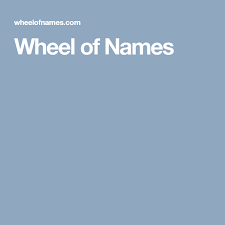 Wheel Of Names Names Social Games Wheel
