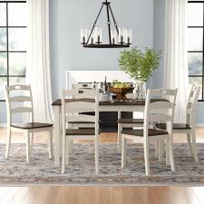 Argos home lido glass extending dining table & 6 chairs. Cream Room Kitchen Dining Room Sets You Ll Love In 2021 Wayfair
