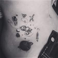 Black And White Space Tattoo Pin By Alyssa Gonzalez On Tattoos Space Tattoo Tattoos Planet Tattoos
