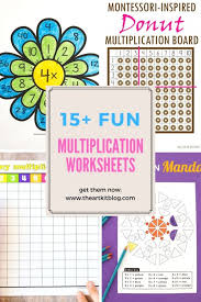 15 Fun Multiplication Worksheets The Art Kit