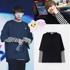 Taehyung S Style Long Sleeved Shirt Bts Clothing Bts Inspired Outfits Kpop Fashion Outfits
