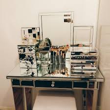 My Mirrored Dressing Table And Acrylic Organisers Acrylic Organizer Women Makeup Table Inspiration