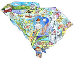 South Carolina Map Art South Carolina Map State Maps South Etsy South Carolina Art Map Art Personalize Art