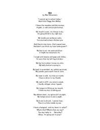 Sick By Shel Silverstein Poem And Questions Silverstein Poems Shel Silverstein Poems Shel Silverstein