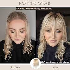 Amazon.com : FQNing Topper Hair Piece Human Hair for Women, Crown Coverage  Balayage Style No Bangs Remy Straight Hair Blonde for Thin Hair(10 Inch, ...