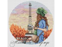 Cross stitch patterns paris france. Dreams Of Paris Cross Stitch Pattern Code Nm 187 Nadezhda Mashtakova Buy Online On Mybobbin Com