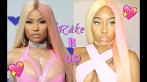 Nicki minaj pink washable bee hive wig halloween costume rubies trick or treat. How To Nicki Minaj Rake It Up Pink Blonde Wig Ft Unicehair Com Youtube