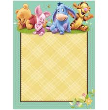 Nice Free Printable Winnie The Pooh Baby Shower Invitation Idea Winnie The Pooh Friends Printable Baby Shower Invitations Handmade Baby Shower Invitations
