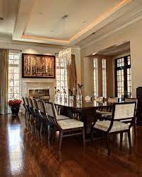 Magnificent Chancellor S Residence In North Carolina By Rufty Homes Large Dining Room Table Large Dining Table Elegant Dining Room