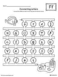 Finding And Connecting Letters Letter F Worksheet Letter G Worksheets Kindergarten Worksheets Printable Letter E Worksheets