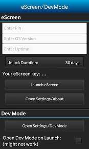 From the home screen, complete one of the following: Escreen Unlock Key Generating App For Bb10 Launch Dev Mode Blackberry Forums At Crackberry Com