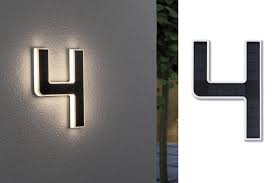 Add one of these unique illuminated address plaques to your home. Paulmann 79845 Solar Powered Illuminated House Numbers 0 20 W Warm White Black Conrad Com