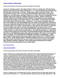 Find your plan and click update under payment. Spotify Credit Card Generator Fill Online Printable Fillable Blank Pdffiller