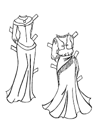 Here are some very interesting suggestions about coloring sheets for girls princess dresses : Princess Dress Coloring Pages Coloring And Drawing