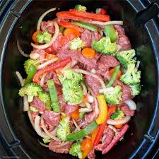 Slow Cooker Instant Pot Beef Stir Fry Low Carb Paleo Whole30 Recipe Paleo Beef Recipes Healthy Beef Slow Cooker Recipes Healthy