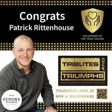 Congratulations to our Volunteer of the Year, Patrick Rittenhouse! Patrick  is