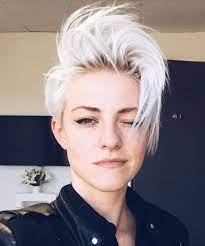 20 Classy Punk Hairstyles For Women Askhairstyles Short White Hair Short Punk Hair Platinum Blonde Hair