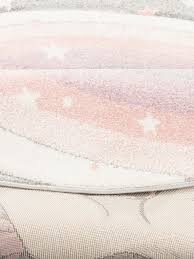 Bei uns finden sie preiswerte kinderteppiche in vielen farben und formen. Pergamon Kinder Teppich Maui Kids Pastell Einhorn Rund Klingel