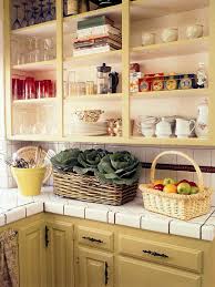 Midcentury yellow kitchen cabinets and appliances. Guide To Creating A Country Kitchen Hgtv