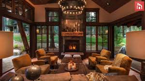 Log cabin decorated with rustic furniture and american antiques. Rustic Living Room Decor Ideas Inspired By Cozy Mountain Cabins Youtube