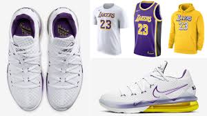 Nike lebron 17 updates including retail prices, release dates, where to buy. Nike Lebron 17 Low Lakers Clothing Outfits Sneakerfits Com
