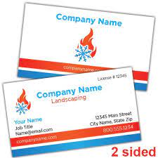 Connect with local building contractors and. Fire And Ice Hvac Business Card Printit4less Com Printit4less